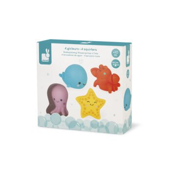 Espirra água animais marinhos para banho_01 Kit esponjinhas animais marinhos para banho