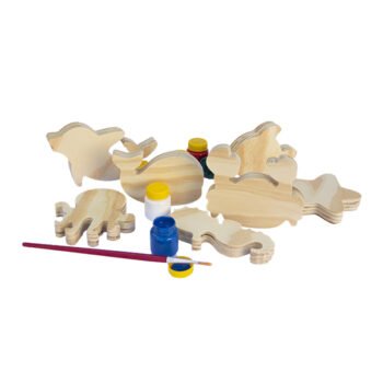 Kit Fundo do Mar para equilibrar e colorir em MDF