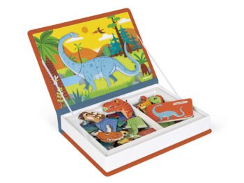 LIVRO MAGNETICO MISTURE E COMBINE DINOSSAUROS 50 PECAS