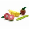 Coleção Kit Frutinhas com corte - Maracujá, goiaba, maçã + faca