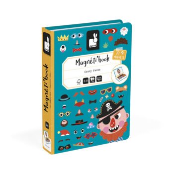 LIVRO MAGNETICO CRAZY FACES PERSONAGENS